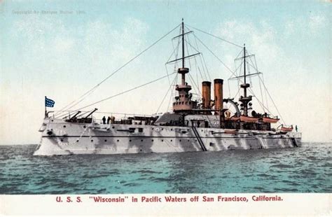 USS Wisconsin (BB-9) Ordered: 19 September 1896 Builder: Union Iron ...