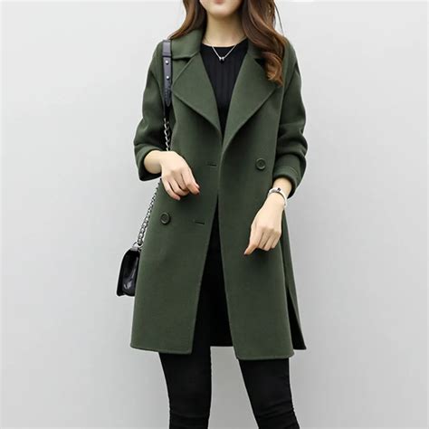 Women Winter Jacket Ladies Fashion Elegant Warm Wool Coat Cashmere As ...