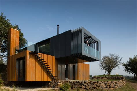 Shipping Container Home Acts Like A Sculpture In The Irish Land