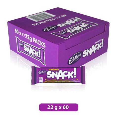 Buy Cadbury Snack Milk Chocolate Sandwich 22g x 60 Pieces Online - Lulu Hypermarket UAE