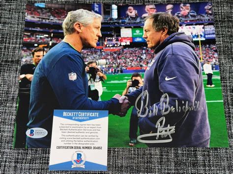 Bill Belichick Autographed Signed Autograph 8X10 Photo New England Patriots Beckett Beckett COA