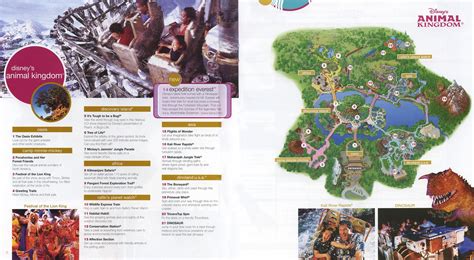 Theme Park Brochures Disney's Animal Kingdom Map 2006 | Theme Park Brochures