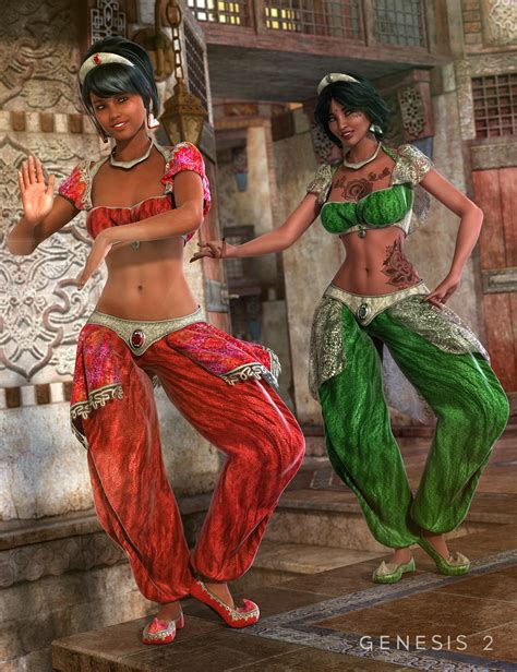 Desert Dancer Outfit Textures | Daz 3D