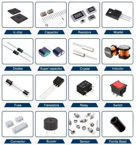 electronic components are shown in this diagram