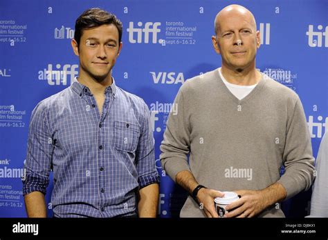 Joseph Gordon-Levitt and Bruce Willis 'Looper' press conference photo ...