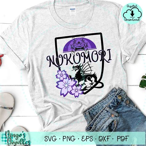 Nukumori House Crest PNG SVG Dragon Cherry Blossoms - Etsy