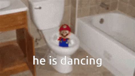 Mario Toilet GIF - Mario Toilet Dancing - Discover & Share GIFs