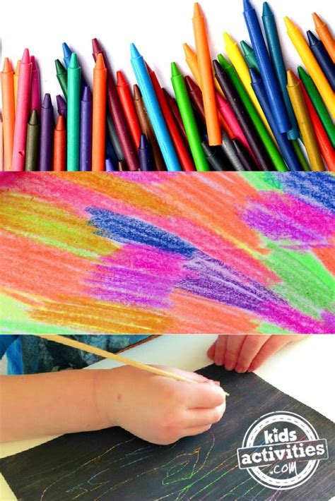 How to Make Your Own Scratch Art with Crayons | Kids Activities Blog