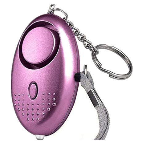 Self-defense Alarm Keychain with Mini LED Light for Women Girls Elderly Safety (NEON PINK) - CBK ...