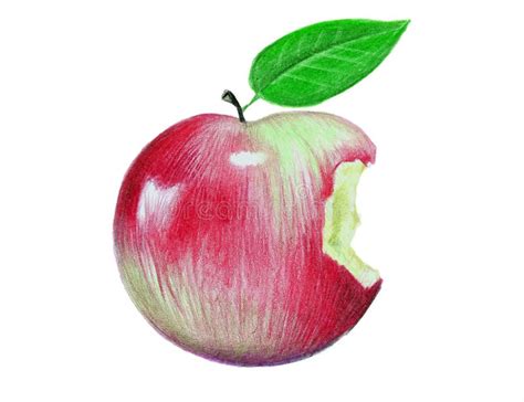 Red Juicy Apple Drawn Crayons Stock Illustrations – 36 Red Juicy Apple Drawn Crayons Stock ...