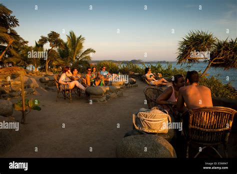 Sunset beach bar, Canacona, Palolem, Goa India Stock Photo - Alamy