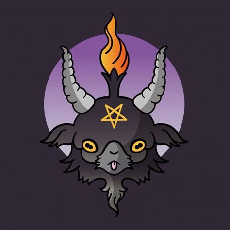 Baphomet lindo kawaii Vector Premium | Premium Vector #Freepik #vector ...