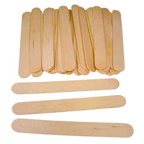 Plain Lollipop Sticks - Large (150mm x 18mm) - Pack of 100 MB7067-100 | Primary ICT