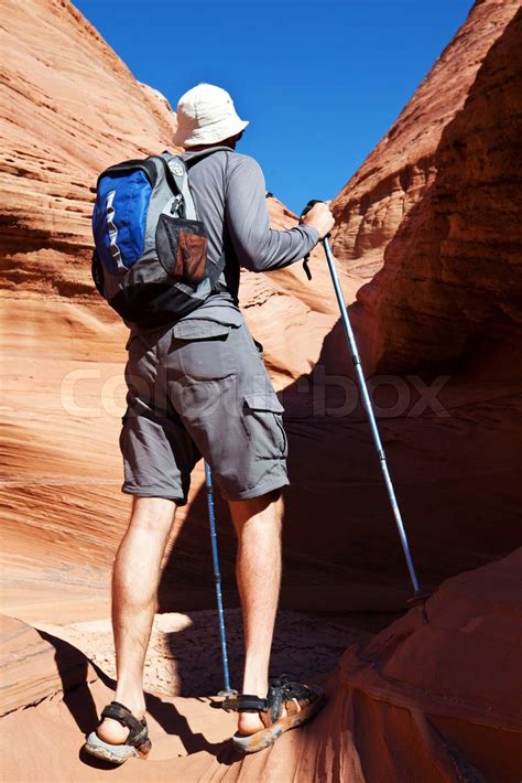 Hike in canyon | Stock image | Colourbox