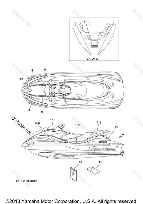 Yamaha Waverunner Parts 2005 OEM Parts Diagram for Graphics | Boats.net