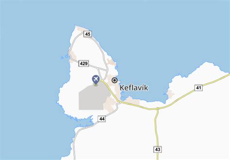 Map of Keflavík - Michelin Keflavík map - ViaMichelin