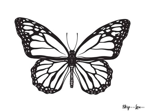 Beautiful Butterfly Coloring Pages to Download and Print | Skip To My Lou | Butterfly tattoo ...