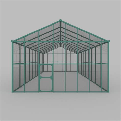 3d model of green house greenhouse