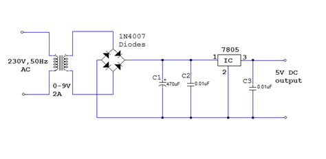 5v Power Supply Circuit Diagram