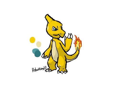 Shiny Charmeleon by RobotKitty23 on DeviantArt