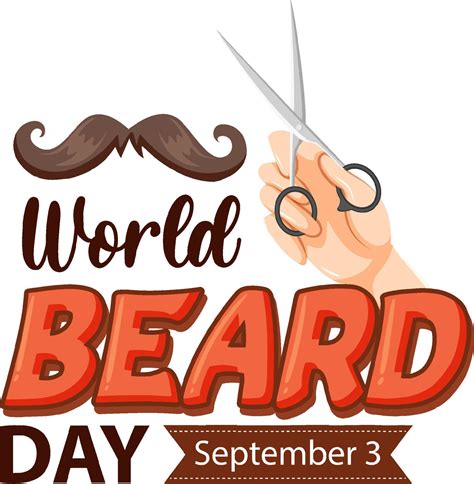 World Beard Day September 3 8618755 Vector Art at Vecteezy