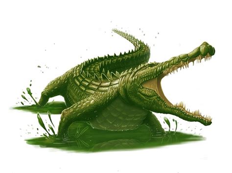 Giant+Crocodile+for+Paizo+by+MichaelJaecks.deviantart.com+on+@deviantART | Natural Creatures in ...