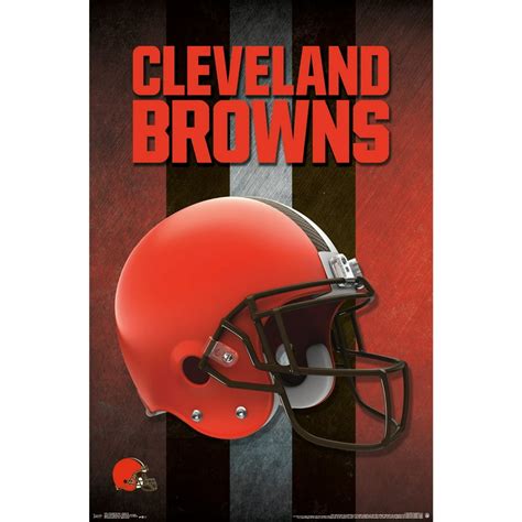 Cleveland Browns Helmet 22'' x 34'' Logo Poster - Walmart.com - Walmart.com