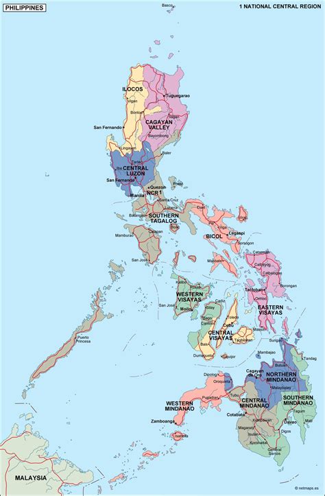 philippines political map | Order and download philippines political map