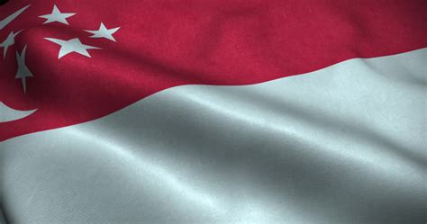 Singapore waving Flag seamless loop animation. 4K Resolution 9852460 Stock Video at Vecteezy