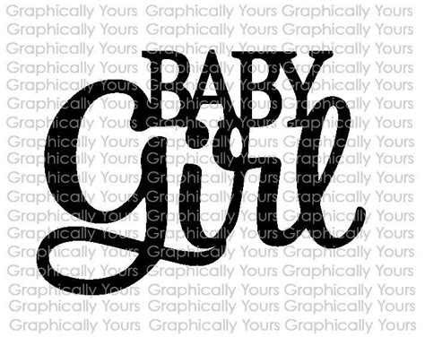 Baby Girl SVG - Etsy