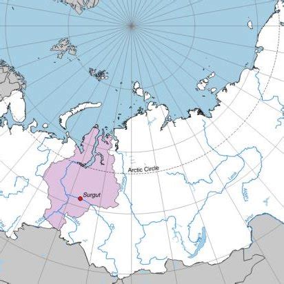 Location map of Surgut (Russian Federation) | Download Scientific Diagram