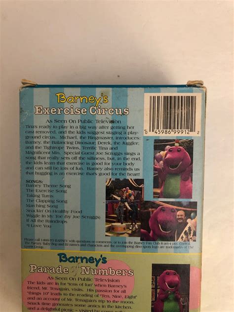 Barney Vhs Custom Trailers From Barneys Exercise Circus 1996 Vhs | Images and Photos finder