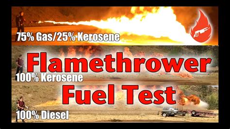 Flamethrower Fuel Test: How to Make A Flamethrower - YouTube