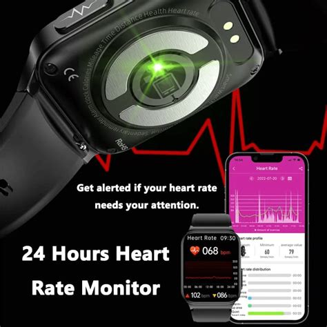 ECG Smart Watch with Blood Pressure Monitor Body Temperature Blood ...