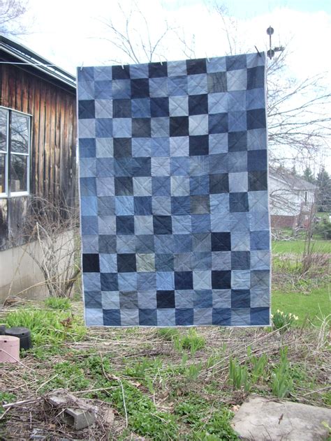 Quick easy denim quilt using old jeans – Artofit