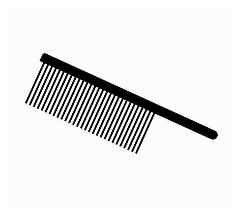 Comb icon vector. Black comb. kangi. 19599343 Vector Art at Vecteezy