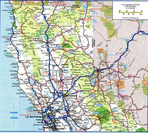 California Map Highway And Travel Information | Download Free ...