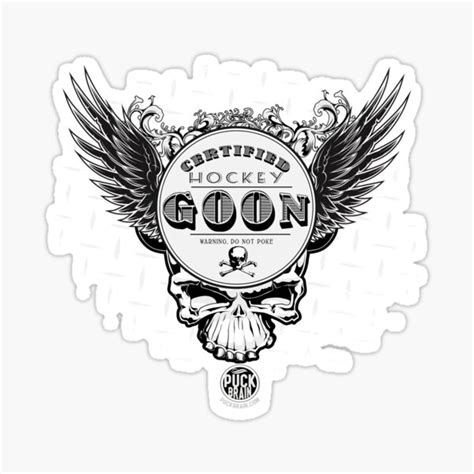 "Hockey Goon" Sticker for Sale by cupacu | Redbubble