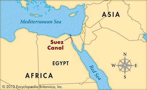 qual a importância do canal de Suez? Liga quais mares? Está localizada ...