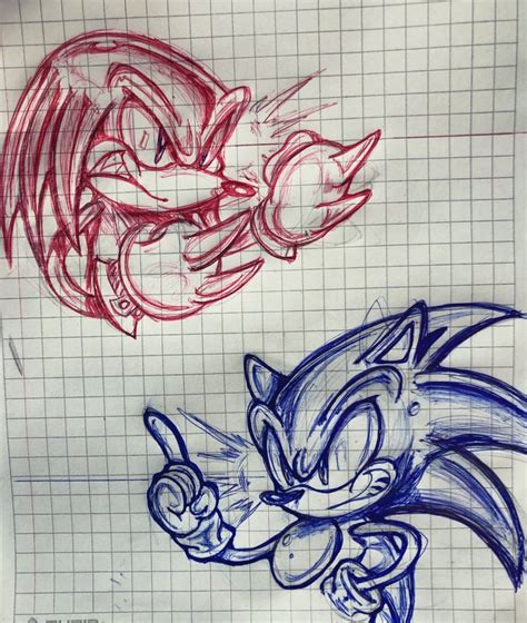 Knuckles vs Sonic by JX-Spindazh on DeviantArt