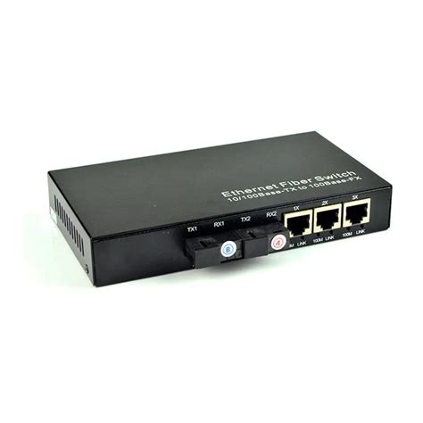 10/100M Fast Ethernet switch Converter 25KM Ethernet Fiber Optical Media Converter Single Mode 3 ...