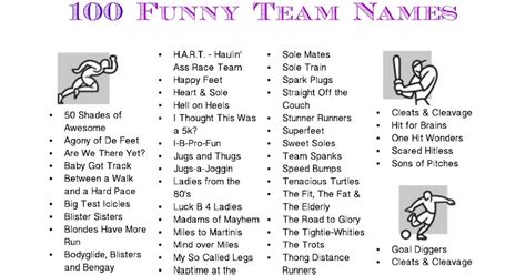 Funny Game Show Team Names | Jobs Online