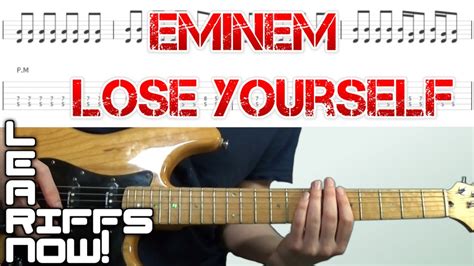 Lose Yourself EMINEM Guitar Riff Intro With Tabs | 8 Mile - YouTube