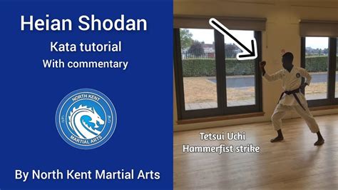 Kata Heian Shodan tutorial with commentary - YouTube