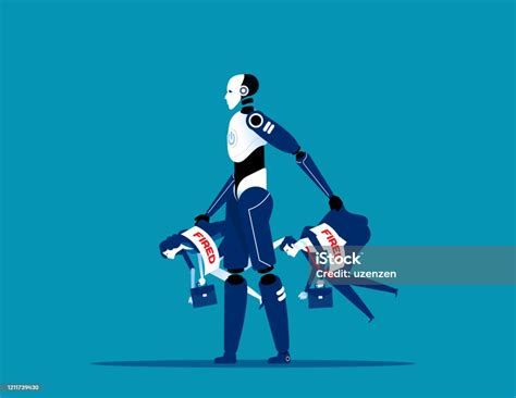 4th Industrial Revolution New Technology Concept Artificial Intelligence Stock Illustration ...