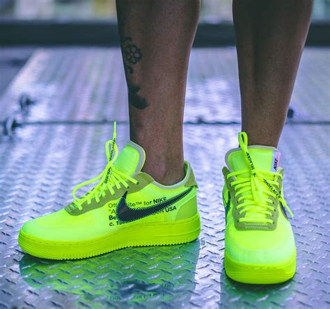 Can Virgil Bring Volt Back With Off White x Nike Air Force 1 | Nice Kicks