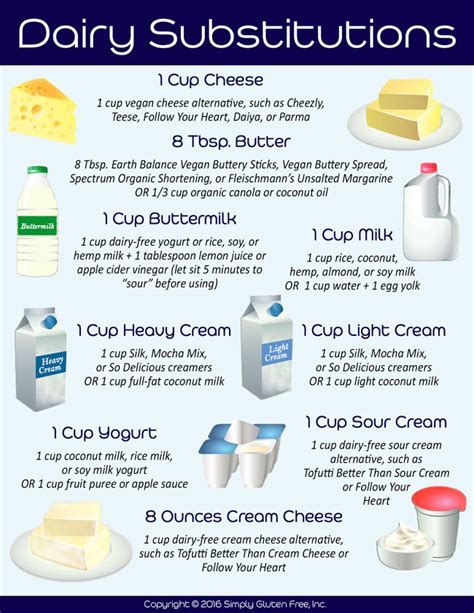 Dairy Substitutions Infographic