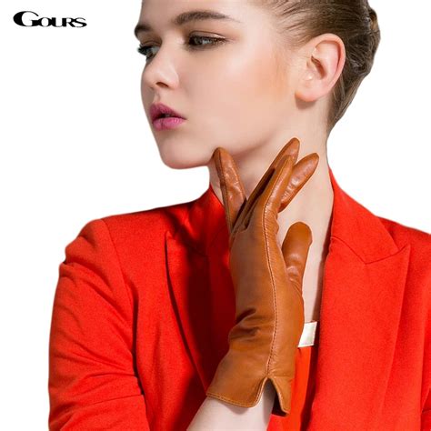 Gours Winter Genuine Leather Gloves for Women Fall 2018 New Fashion ...