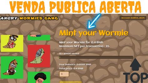 【ANGRY WORMIES】oportunidade VENDA PUBLICA ABERTA P2E game NFT muito top ...