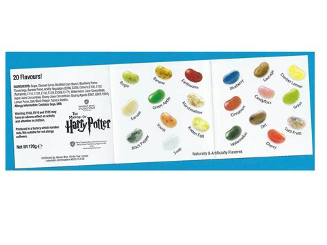 Complete list of Harry Potter Jelly Beans Flavours | Harry potter jelly beans, Jelly bean ...